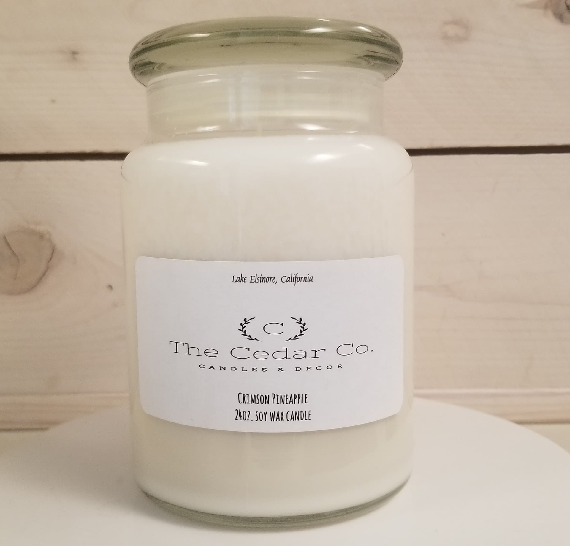 24 oz. 100 all natural soy wax candle The Cedar Company Candles